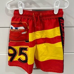 Disney Lightning McQueen Boys Swim Trunks Size 5
